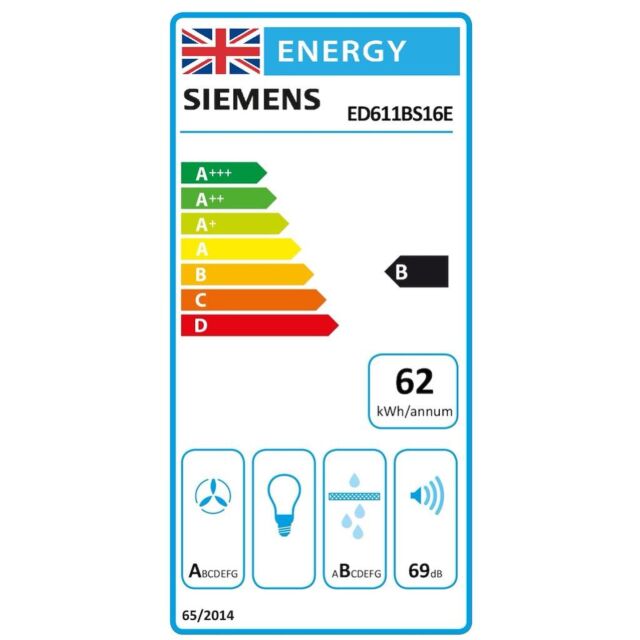 Siemens ED611BS16E, Induction hob with integrated ventilation system
