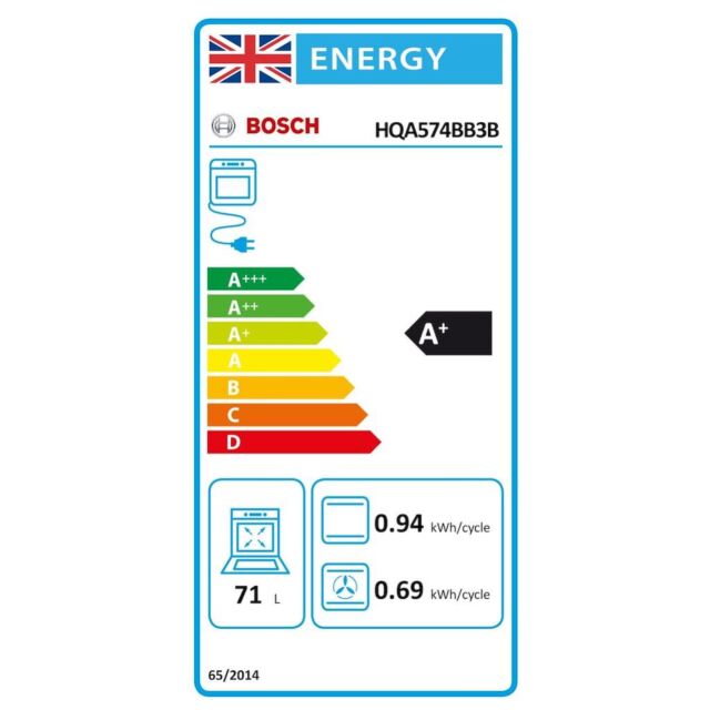Bosch HQA574BB3B, Built-in oven with added steam function