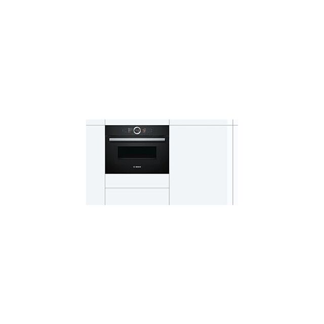 Bosch CMG656BB6B, Built-in compact oven with microwave function