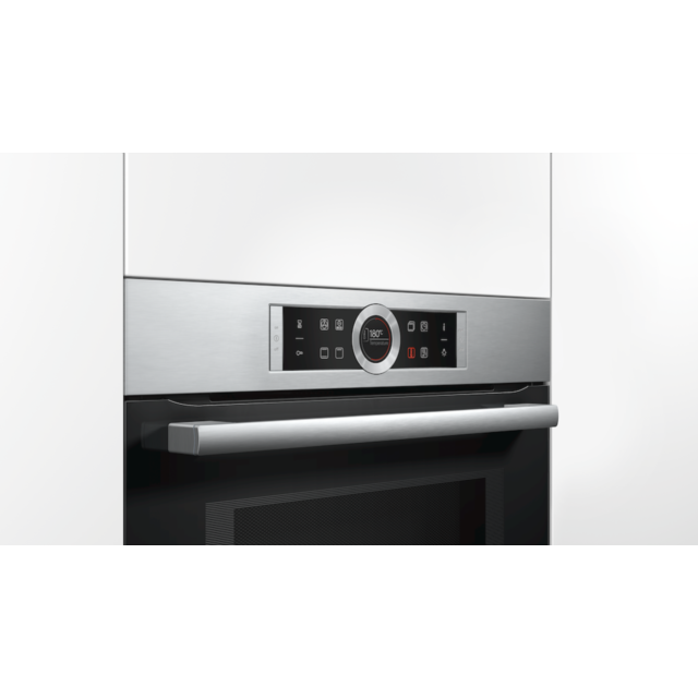 Bosch CMG633BS1B, Built-in compact oven with microwave function