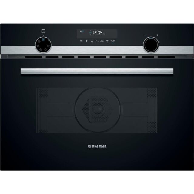 Siemens CM585AGS0B, Built-in microwave oven with hot air