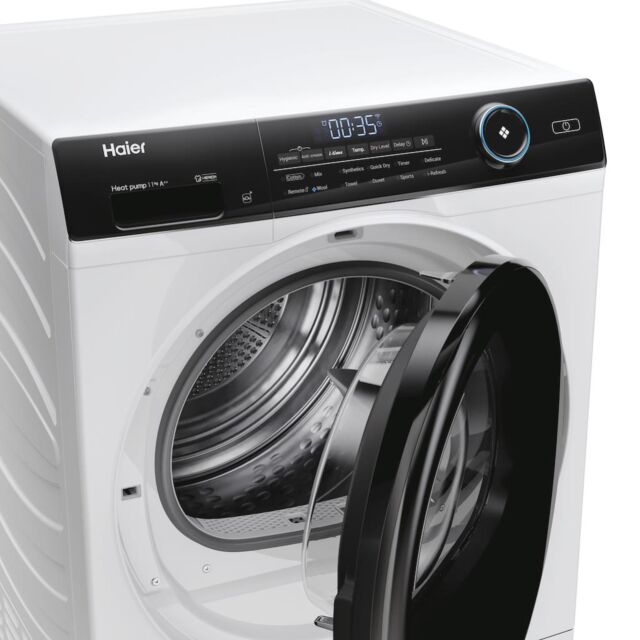 Haier I Pro Series 5 HD110-A2959E-80 11kg Heat pump tumble dryer with A++ Energy Rating - White