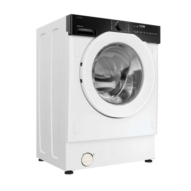 Haier BHA6S69M6D9J-80 9/6kg Integrated Washing Machine with A-30% Energy Rating  - White with Black Bezel