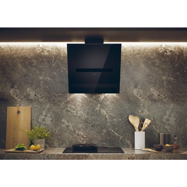 Haier HADG6CBS4BWIFI 60cm Angled Glass WiFi Chimney