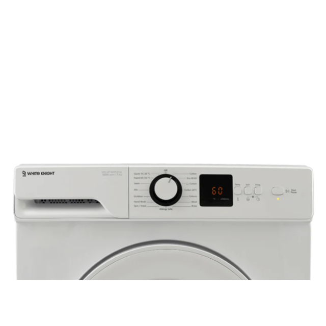 White Knight ATWM127W Freestanding 7kg 1200rpm Washing Machine - White