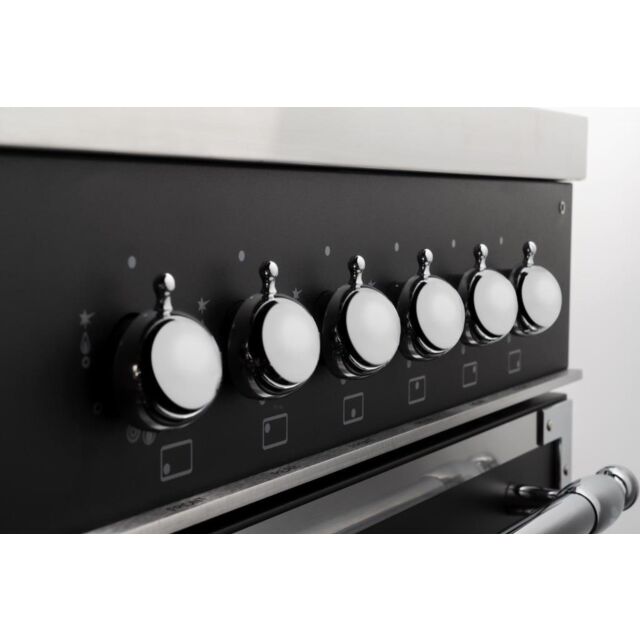 Bertazzoni HER106L2ENET Heritage 100cm Range Cooker Twin Oven Dual Fuel Matt Black
