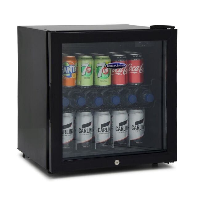 Iceking  DF48K.E Mini Drinks Fridge In Black