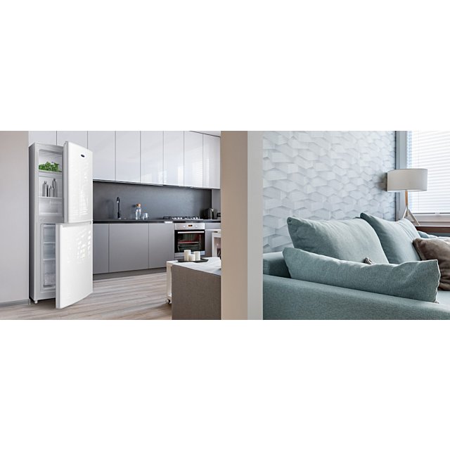 Iceking IK5558W.E Combi Fridge Freezer
