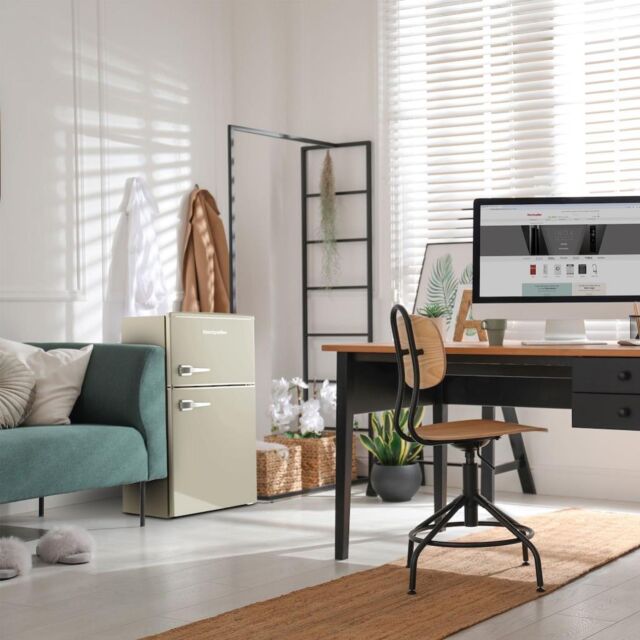 Montpellier MAB2035EC Retro Undercounter Fridge Freezer In Cream
