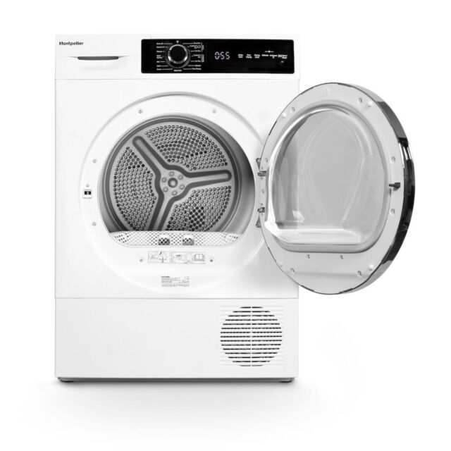 Montpellier MHP10SDW 10kg Heatpump Sensor Tumble Dryer - White