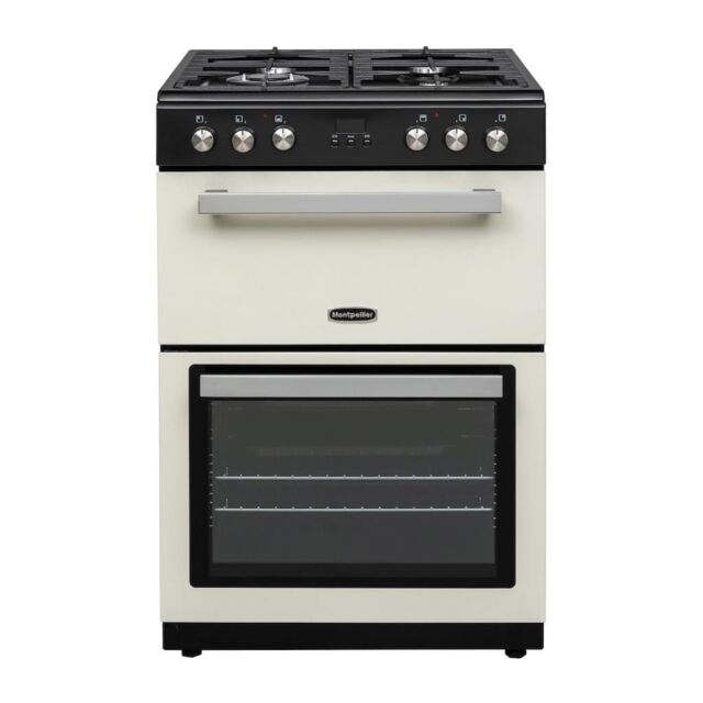 Montpellier MMRDF60FC 60cm Dual Fuel Mini Range Cooker in Cream