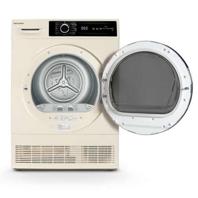 Montpellier MTDC8SDC 8kg Condenser Sensor Tumble Dryer - Cream