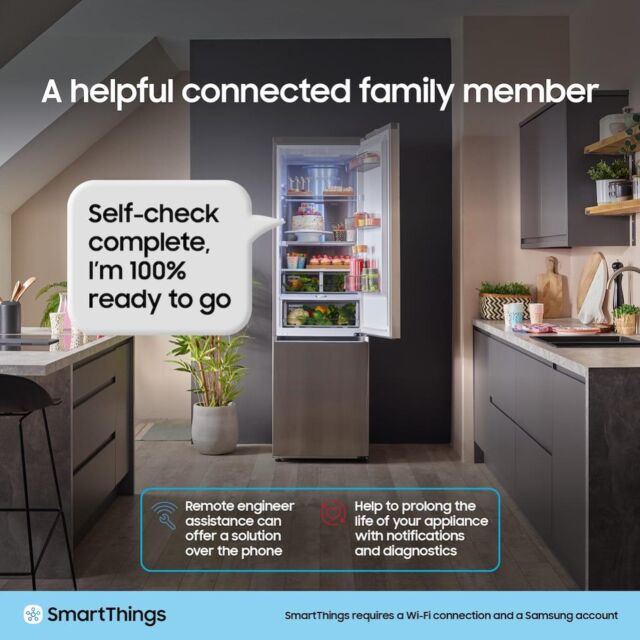 Samsung RB38C602CWW/EU Freestanding Fridge Freezer - White