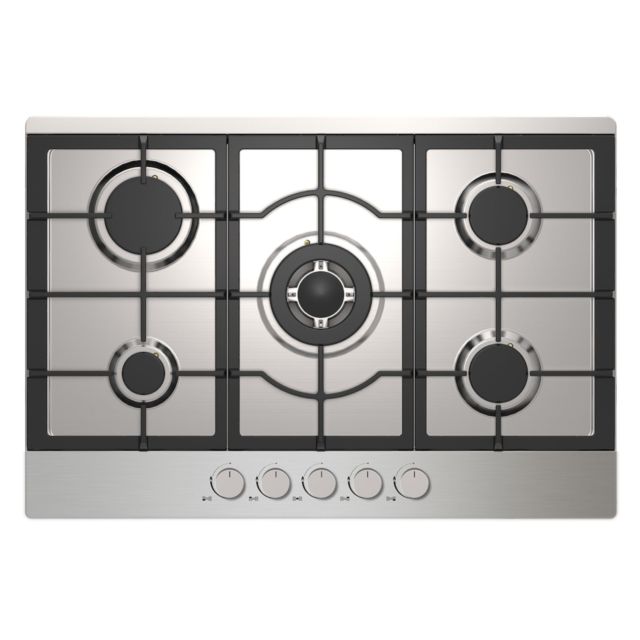 Statesman GH175SS 75cm 5-Zone Gas Hob - Stainless Steel