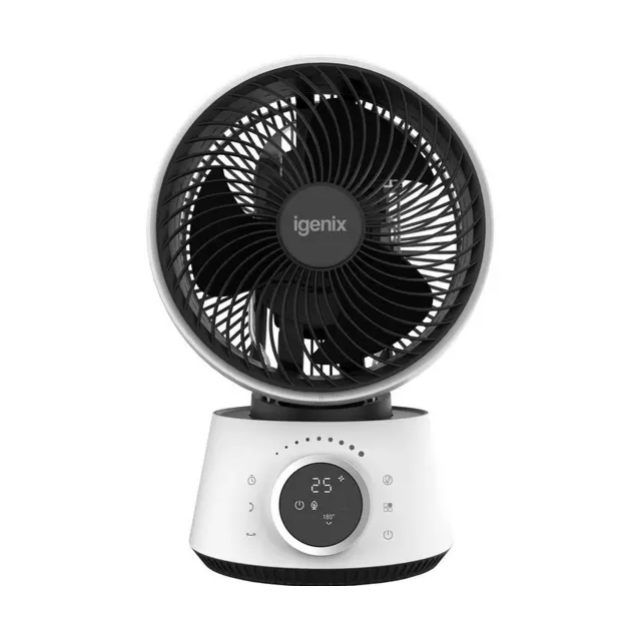 Igenix IGFD4009W 9 Inch Digital Air Circulator Turbo Fan - White