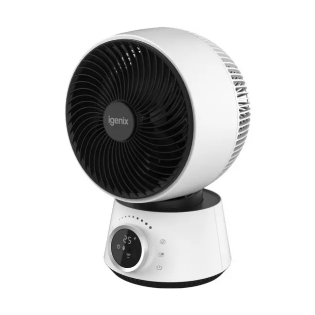 Igenix IGFD4009W 9 Inch Digital Air Circulator Turbo Fan - White