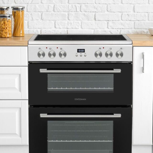 Statesman TDC60X Inox 60cm Double Oven Electric Cooker