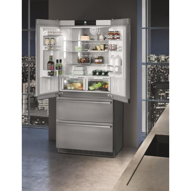 Liebherr CBNes6256 471L Freestanding American Fridge Freezer