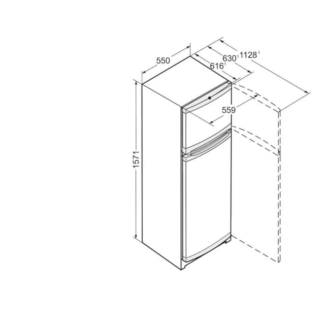 Liebherr CT2931 55cm Wide White Top Mount Fridge Freezer