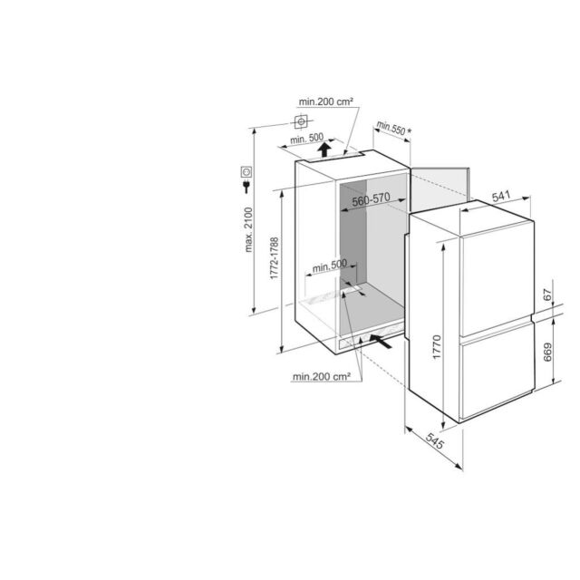Liebherr ICNSf5103 Fully Integrated Fridge Freezer