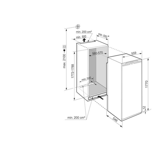 Liebherr IRBe5120 Fully Integrated Larder Fridge