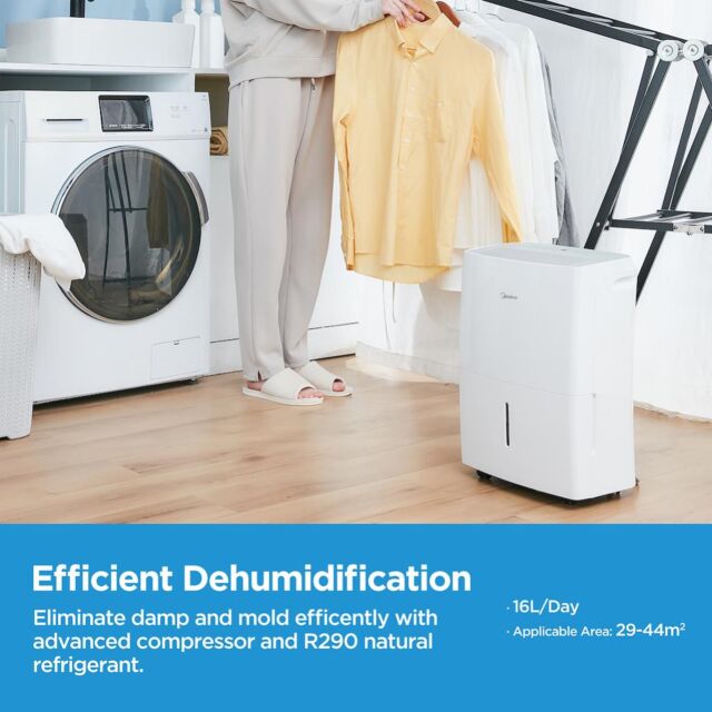 Midea MDDQ-10DEN7-QA3 10L Dehumidifier - White