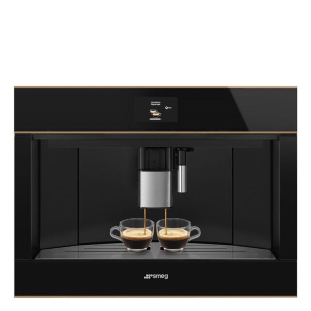 Smeg CMS4604NR 45cm Integrated Coffee Machine, Copper