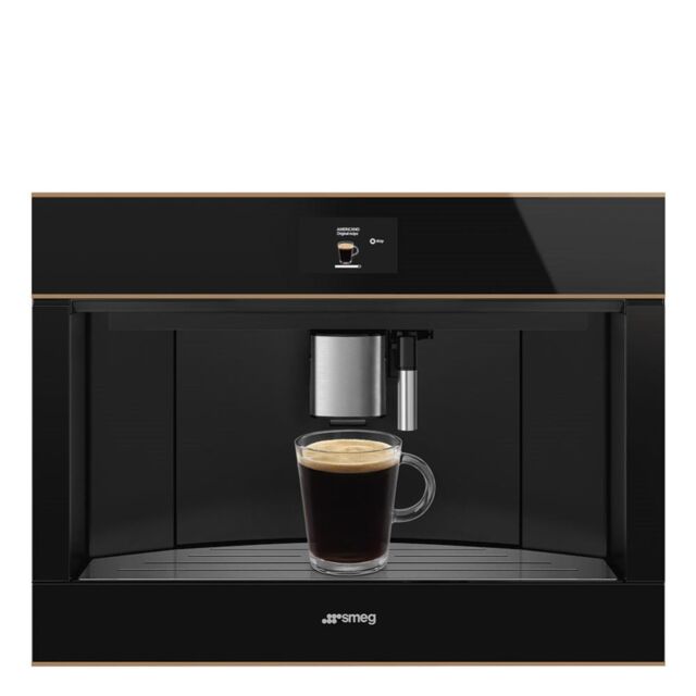 Smeg CMS4604NR 45cm Integrated Coffee Machine, Copper