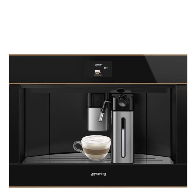 Smeg CMS4604NR 45cm Integrated Coffee Machine, Copper