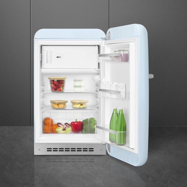Smeg FAB10RPB5 55cm Fridge with Icebox Right Hand Hinge, Pastel Blue