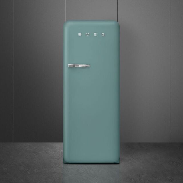 Smeg FAB28RDEG5 60cm 50s Style Right Hand Hinge Fridge with Icebox, Emerald