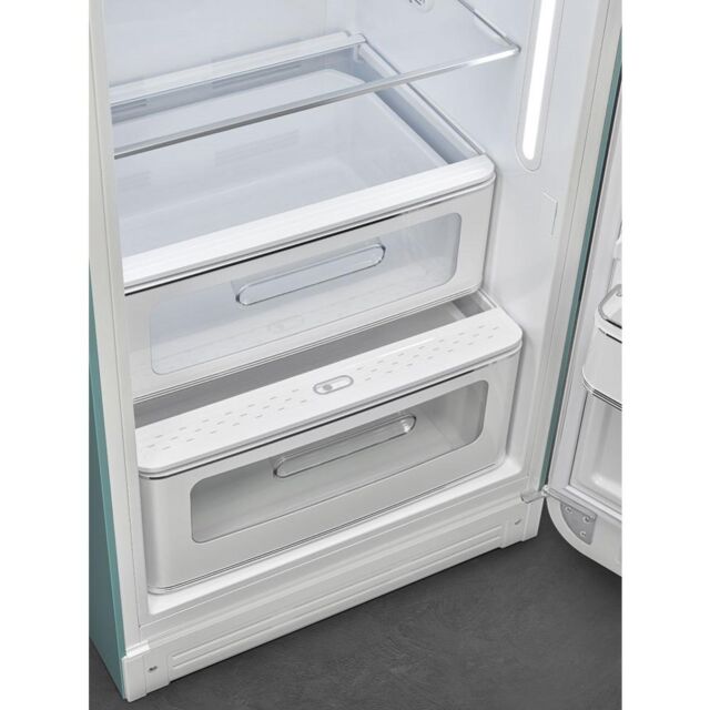 Smeg FAB28RDEG5 60cm 50s Style Right Hand Hinge Fridge with Icebox, Emerald