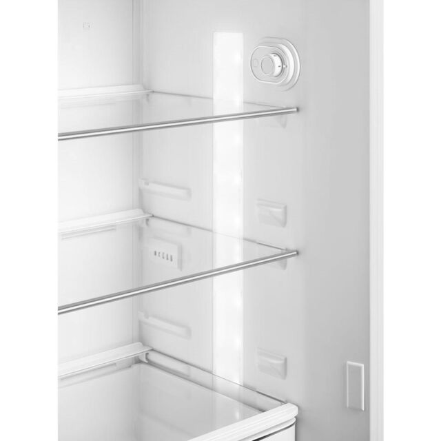 Smeg FAB30RPG5UK 60cm 50s Style Right Hand Hinge Freezer over Fridge, Pastel
