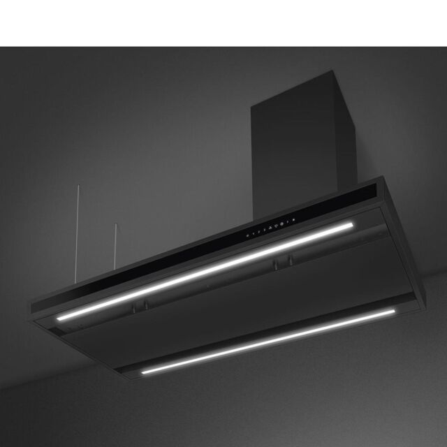 Smeg KLTI12L4MB 120cm Island Cooker Hood, Matt Black
