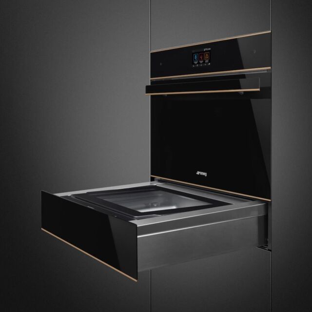 Smeg SBC4604WNR 45cm Dolce Stil Novo Blast Chiller in Eclipse Black