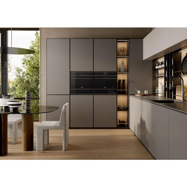 Smeg SO4604S4PNR 45cm Dolce Stil Novo Steam 100 PRO Oven, Copper Trim