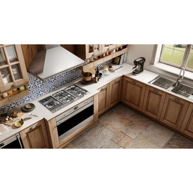 Smeg SFP9395X1 90cm Classic Pyrolytic Single Oven, Stainless Steel