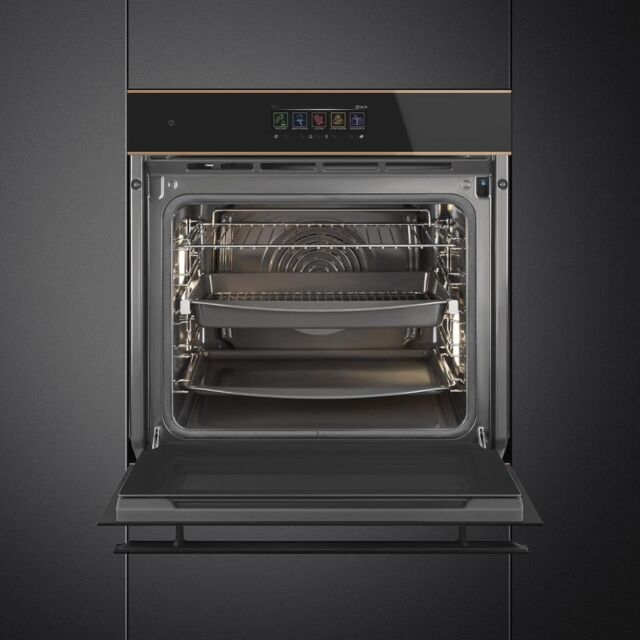 Smeg SOP6606S2PNR 60cm Dolce Stil Novo Pyrolytic SteamOne Oven with Copper Trim