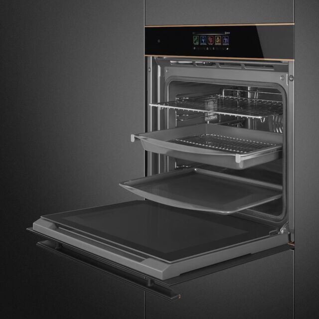 Smeg SOP6606S2PNR 60cm Dolce Stil Novo Pyrolytic SteamOne Oven with Copper Trim