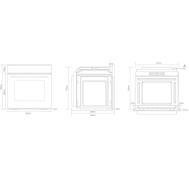 Caple C2239 Built In Single Oven