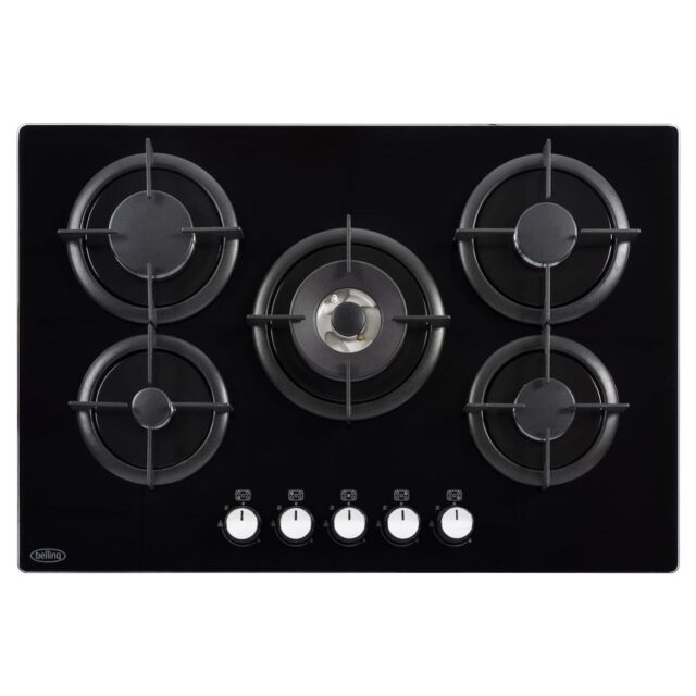 Belling BELGTG75CBLK 75cm Gas Through Glass Hob
