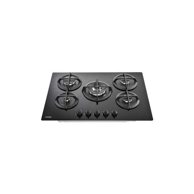 Stoves ST GTG75C Blk 75cm Gas through Glass Hob