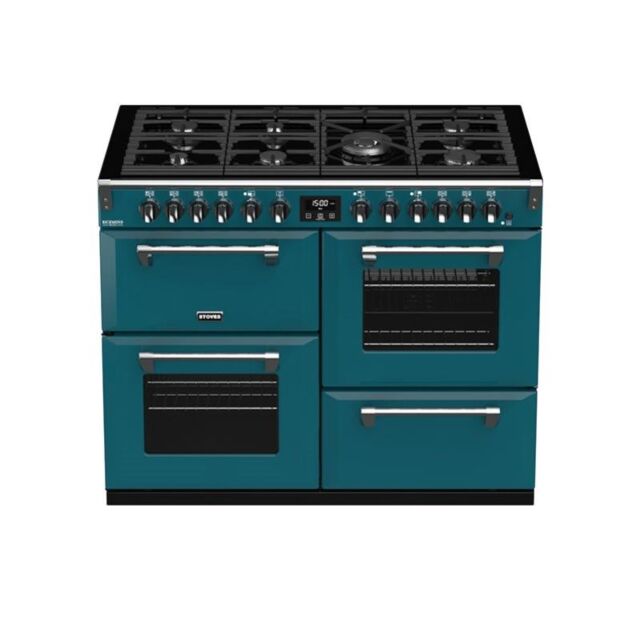 Stoves ST RICH DX S1100DF CB Kte 110cm Dual Fuel Range Cooker