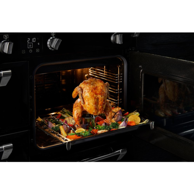 Stoves Richmond Deluxe ST DX RICH D900DF GTG BK 90cm Dual Fuel GTG Range Cooker