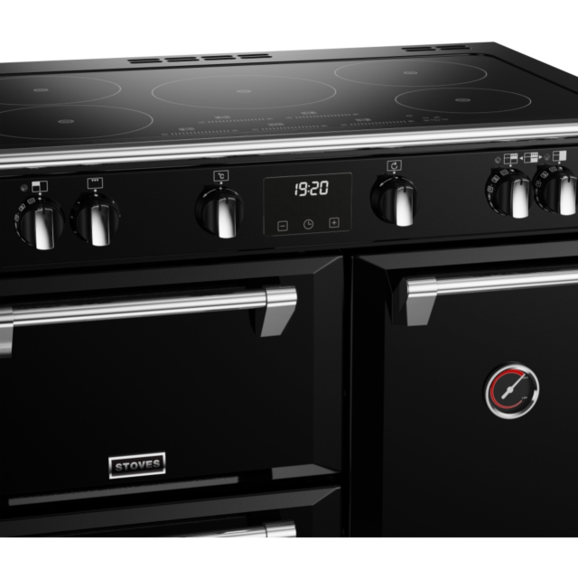 Stoves Richmond Deluxe ST DX RICH D900Ei TCH BK 90cm Electric Induction (Touch Control) Range Cooker