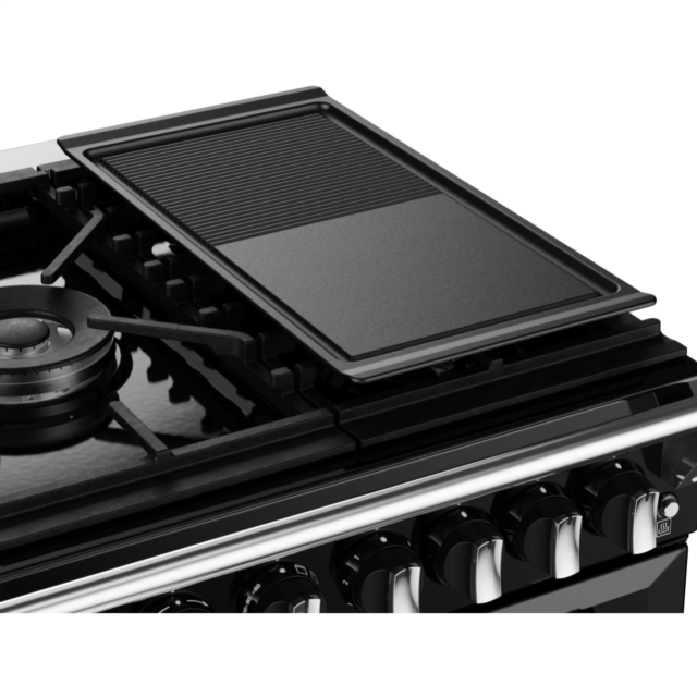 Stoves Richmond Deluxe ST DX RICH D1000DF BK 100cm Dual Fuel Range Cooker