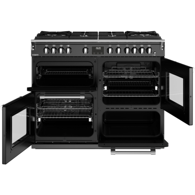 Stoves Richmond Deluxe ST DX RICH D1100DF GTG BK 110cm Dual Fuel GTG Range Cooker