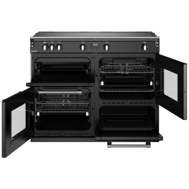 Stoves Richmond Deluxe ST DX RICH D1100Ei ZLS BK 110cm Electric Induction (Zoneless) Range Cooker