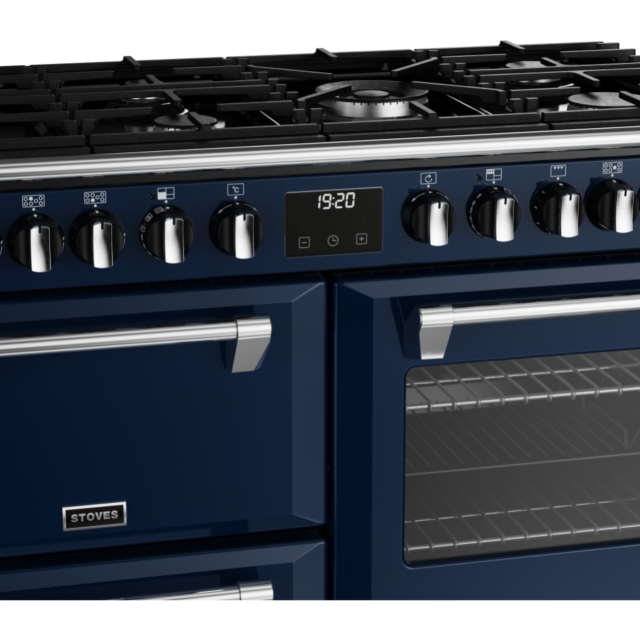 Stoves Richmond Deluxe ST DX RICH D1000DF MBL 100cm Dual Fuel Range Cooker