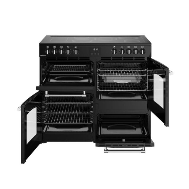Belling RCA FARMHOUSE 100E 100cm Electric Ceramic Range Cooker - Black
